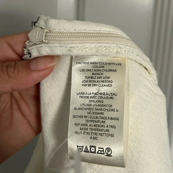 Free People Heartbreaker Skort in Ivory Size 10 Pleated Side Zip Closure NWOT - Picture 14 of 15